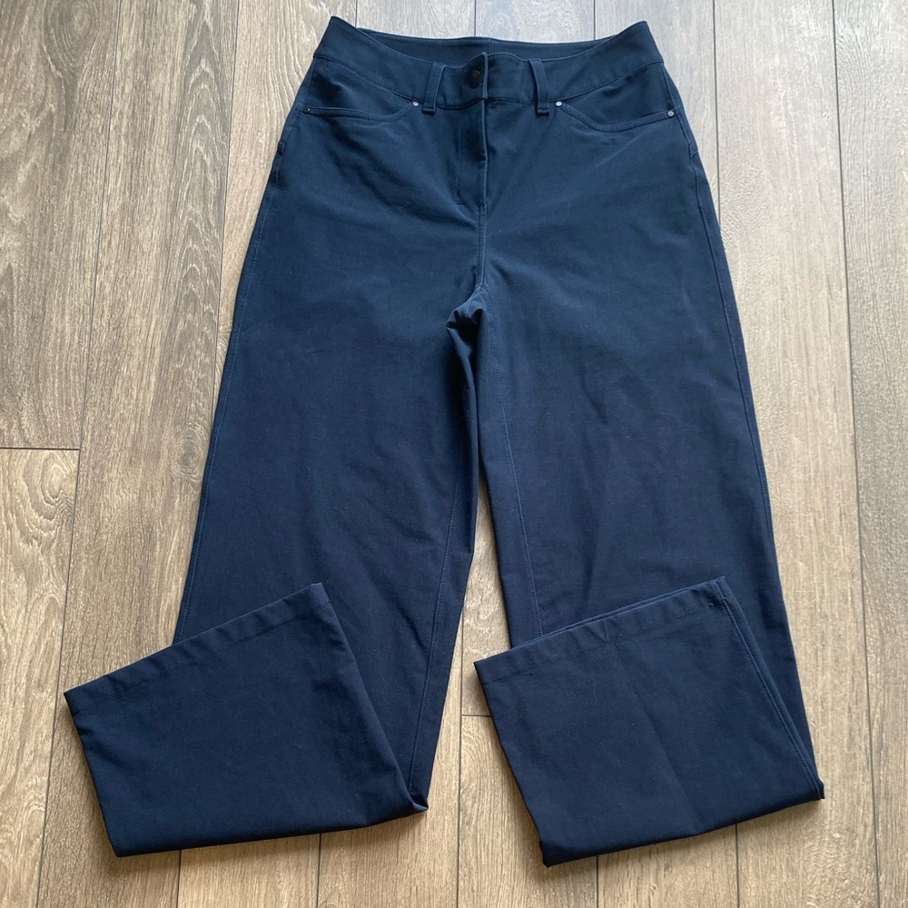lululemon athletica Navy Wide-Leg Trousers - Picture 5 of 12
